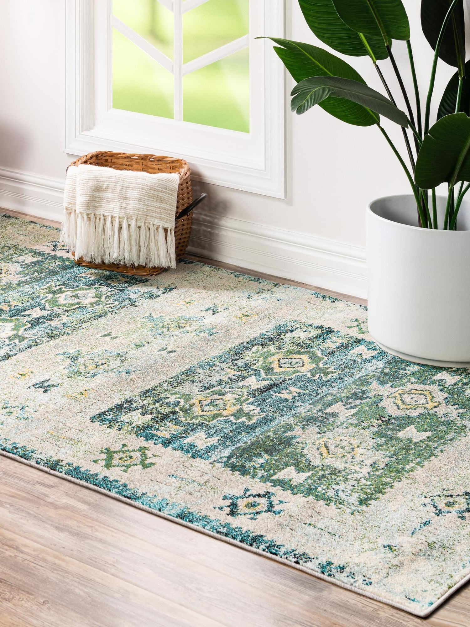 Green 2' x 3' 1 Monterey Rectangle Area Rug 100% Polypropylene Colorful Easy Clean Traditional Carpet for Living Room, Bedrooms, Dining, Kitchen for Sale at Rug Engine