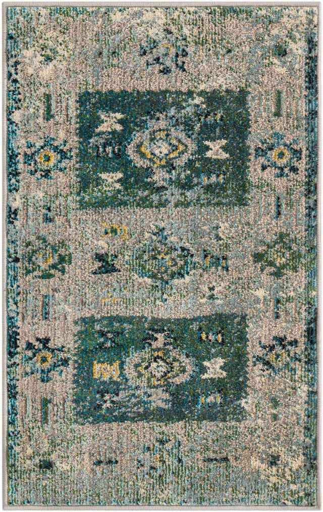 Green 2' x 3' 1 Monterey Rectangle Area Rug 100% Polypropylene Colorful Easy Clean Traditional Carpet for Living Room, Bedrooms, Dining, Kitchen for Sale at Rug Engine