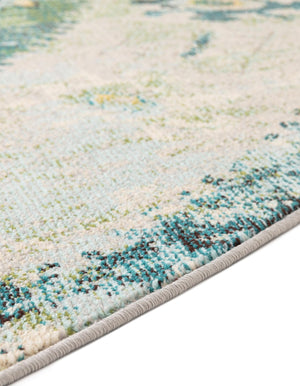 Green 8' x 8' Monterey Round Area Rug 100% Polypropylene Colorful Easy Clean Traditional Carpet for Living Room, Bedrooms, Dining, Kitchen for Sale at Rug Engine