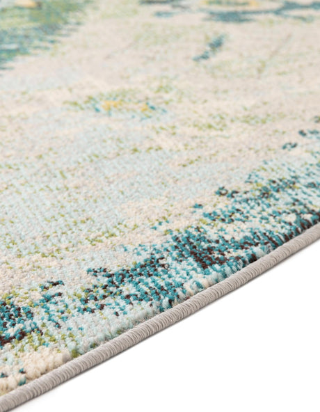 Green 8' x 8' Monterey Round Area Rug 100% Polypropylene Colorful Easy Clean Traditional Carpet for Living Room, Bedrooms, Dining, Kitchen for Sale at Rug Engine