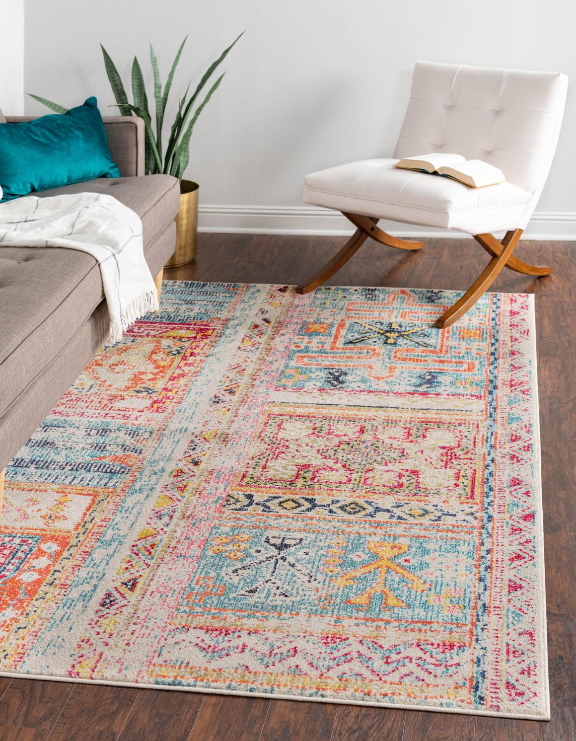 Multicolor 10' 6 x 16' 5 Monterey Rectangle Area Rug 100% Polypropylene Colorful Easy Clean Traditional Carpet for Living Room, Bedrooms, Dining, Kitchen for Sale at Rug Engine