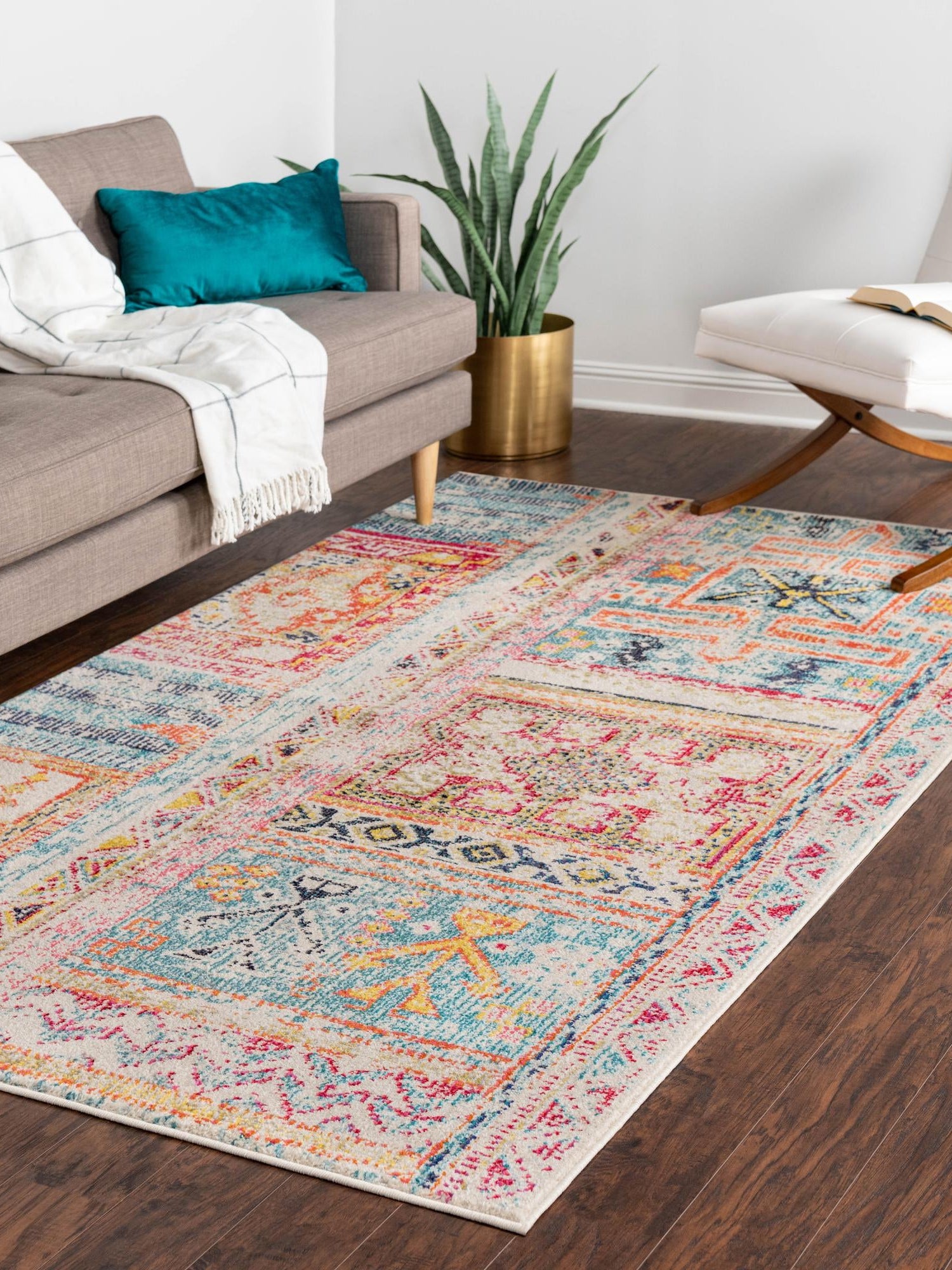 Multicolor 10' 6 x 16' 5 Monterey Rectangle Area Rug 100% Polypropylene Colorful Easy Clean Traditional Carpet for Living Room, Bedrooms, Dining, Kitchen for Sale at Rug Engine
