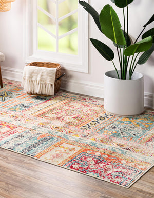 Multicolor 5' 1 x 8' Monterey Rectangle Area Rug 100% Polypropylene Colorful Easy Clean Traditional Carpet for Living Room, Bedrooms, Dining, Kitchen for Sale at Rug Engine