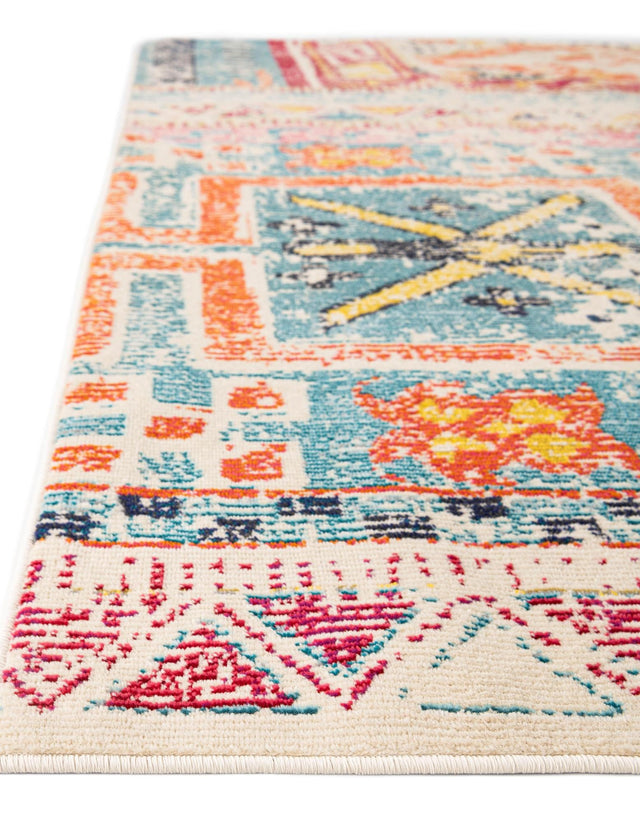 Multicolor 4' 1 x 6' 1 Monterey Rectangle Area Rug 100% Polypropylene Colorful Easy Clean Traditional Carpet for Living Room, Bedrooms, Dining, Kitchen for Sale at Rug Engine