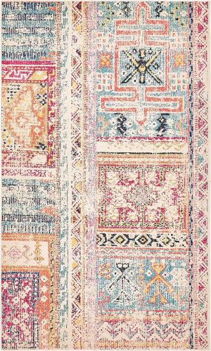 Multicolor 5' 1 x 8' Monterey Rectangle Area Rug 100% Polypropylene Colorful Easy Clean Traditional Carpet for Living Room, Bedrooms, Dining, Kitchen for Sale at Rug Engine