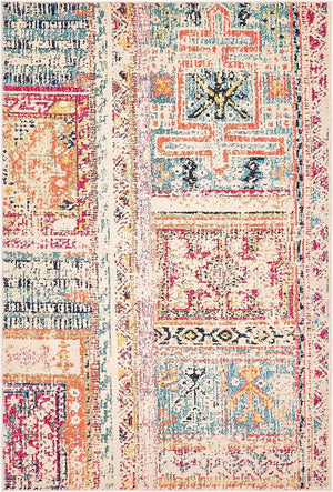 Multicolor 4' 1 x 6' 1 Monterey Rectangle Area Rug 100% Polypropylene Colorful Easy Clean Traditional Carpet for Living Room, Bedrooms, Dining, Kitchen for Sale at Rug Engine