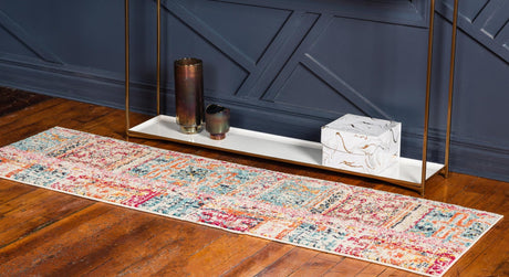 Multicolor 2' 7 x 10' Monterey Runner Area Rug 100% Polypropylene Colorful Easy Clean Traditional Carpet for Living Room, Bedrooms, Dining, Kitchen for Sale at Rug Engine