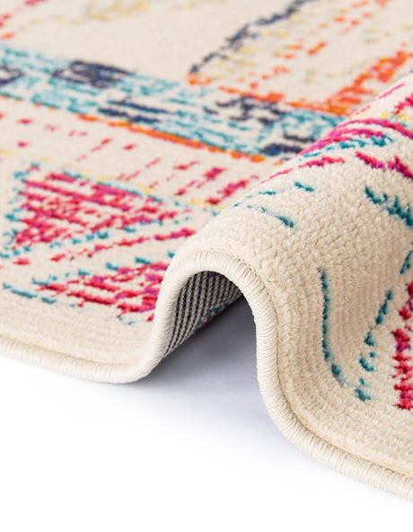 Multicolor 2' x 6' 7 Monterey Runner Area Rug 100% Polypropylene Colorful Easy Clean Traditional Carpet for Living Room, Bedrooms, Dining, Kitchen for Sale at Rug Engine