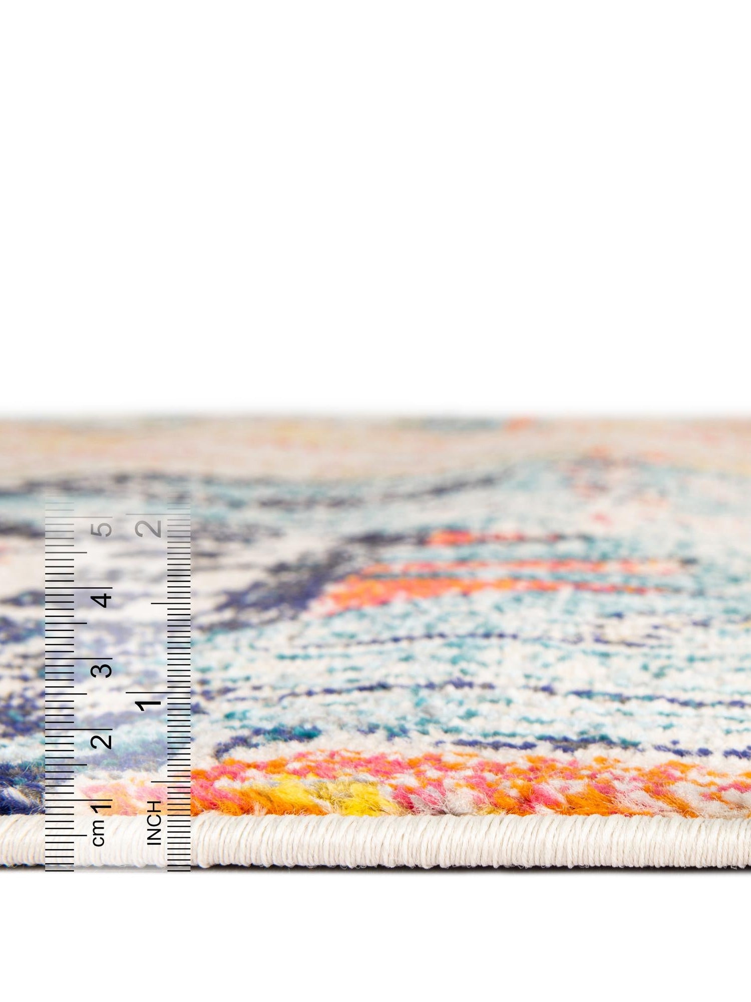 Multicolor 5' 1 x 8' Monterey Rectangle Area Rug 100% Polypropylene Colorful Easy Clean Traditional Carpet for Living Room, Bedrooms, Dining, Kitchen for Sale at Rug Engine