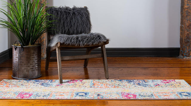 Multicolor 2' x 6' 9 Monterey Runner Area Rug 100% Polypropylene Colorful Easy Clean Traditional Carpet for Living Room, Bedrooms, Dining, Kitchen for Sale at Rug Engine