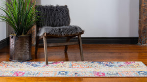 Multicolor 2' 7 x 10' Monterey Runner Area Rug 100% Polypropylene Colorful Easy Clean Traditional Carpet for Living Room, Bedrooms, Dining, Kitchen for Sale at Rug Engine