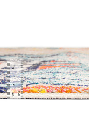 Multicolor 2' 7 x 10' Monterey Runner Area Rug 100% Polypropylene Colorful Easy Clean Traditional Carpet for Living Room, Bedrooms, Dining, Kitchen for Sale at Rug Engine