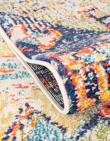 Multicolor 2' x 6' 9 Monterey Runner Area Rug 100% Polypropylene Colorful Easy Clean Traditional Carpet for Living Room, Bedrooms, Dining, Kitchen for Sale at Rug Engine
