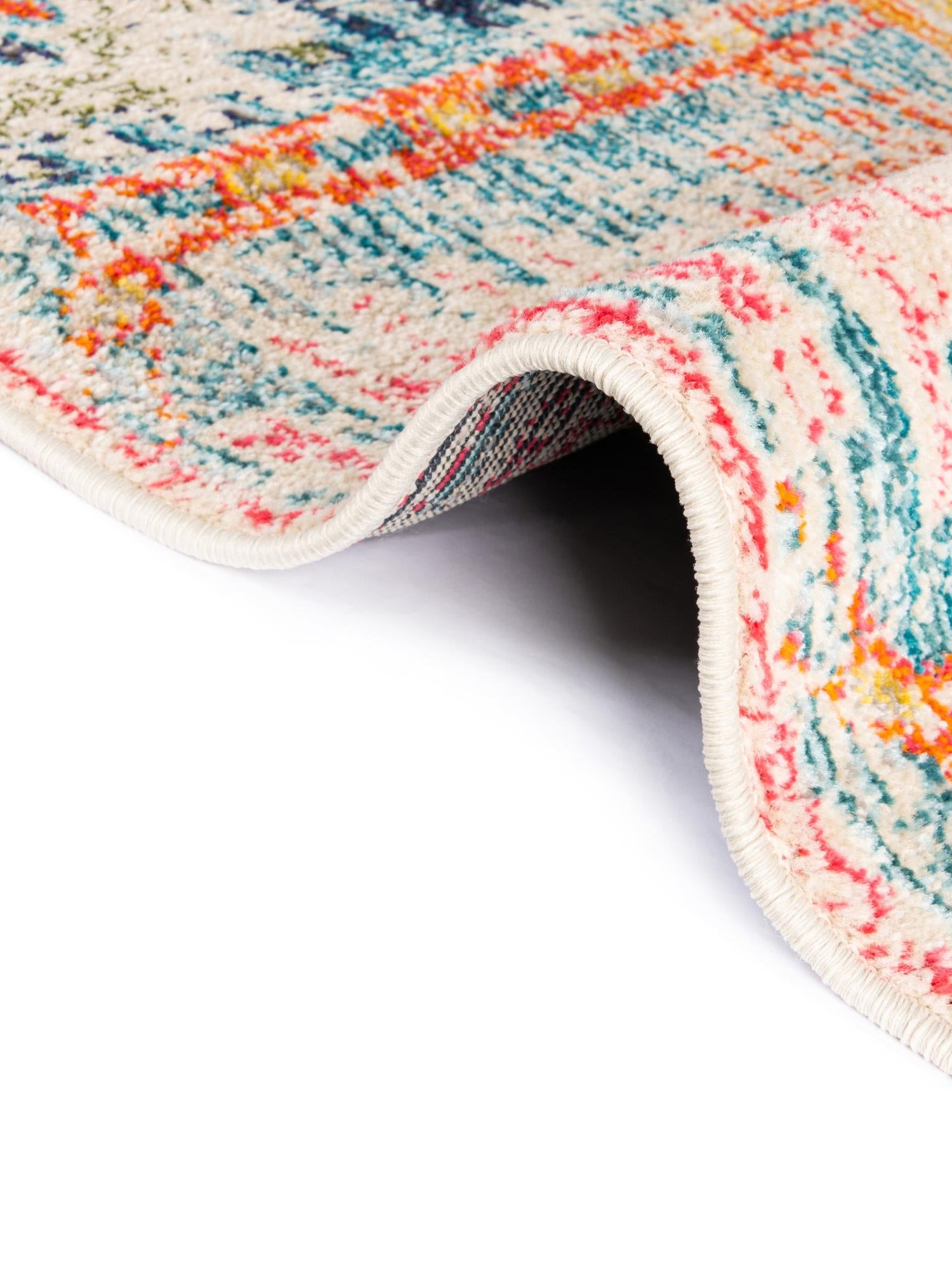 Multicolor 2' 7 x 10' Monterey Runner Area Rug 100% Polypropylene Colorful Easy Clean Traditional Carpet for Living Room, Bedrooms, Dining, Kitchen for Sale at Rug Engine