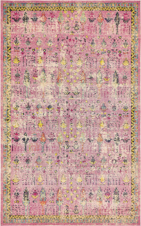Pink 10' 6 x 16' 5 Monterey Rectangle Area Rug 100% Polypropylene Colorful Easy Clean Traditional Carpet for Living Room, Bedrooms, Dining, Kitchen for Sale at Rug Engine