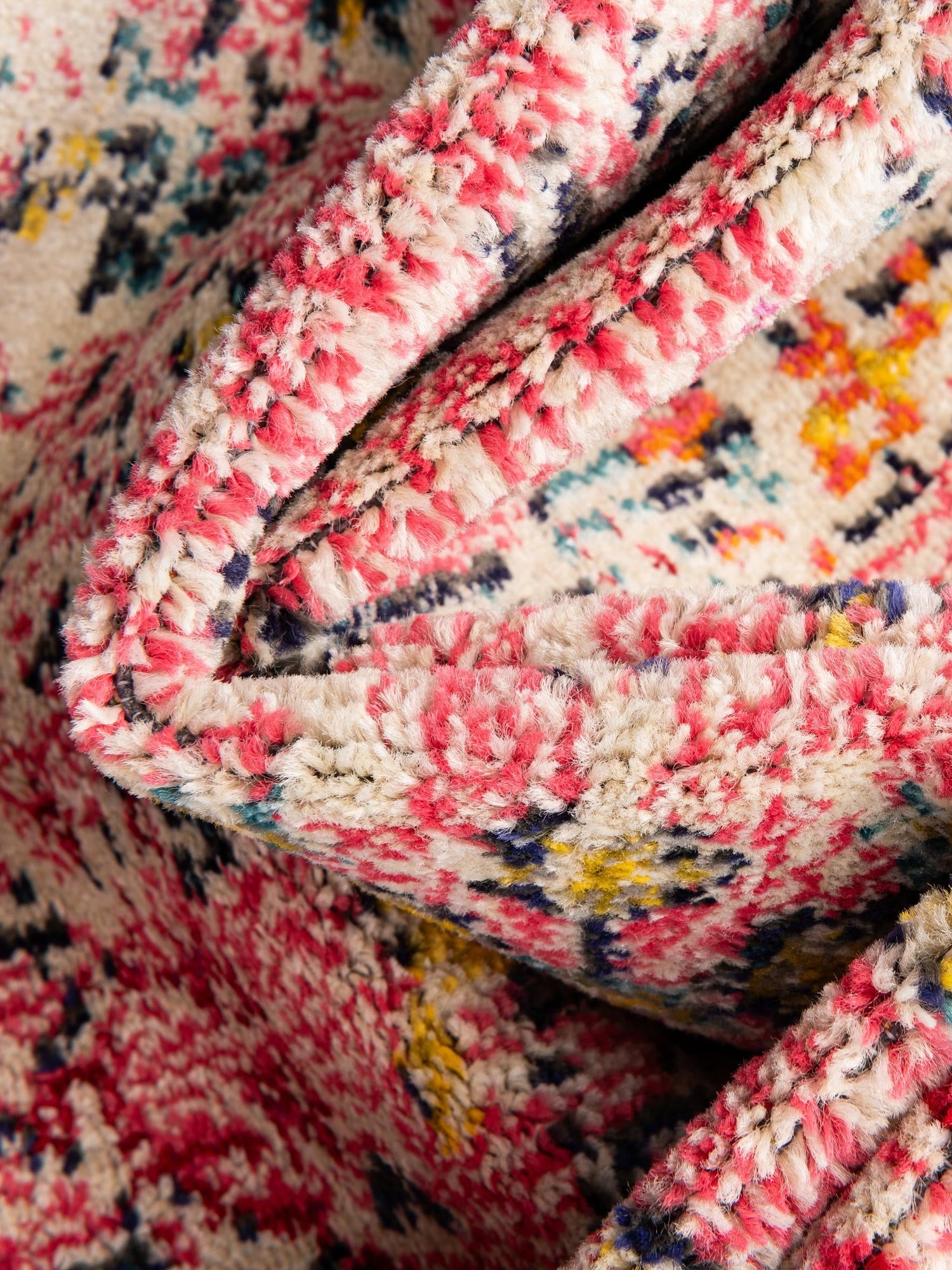 Pink 3' 3 x 5' 3 Monterey Rectangle Area Rug 100% Polypropylene Colorful Easy Clean Traditional Carpet for Living Room, Bedrooms, Dining, Kitchen for Sale at Rug Engine