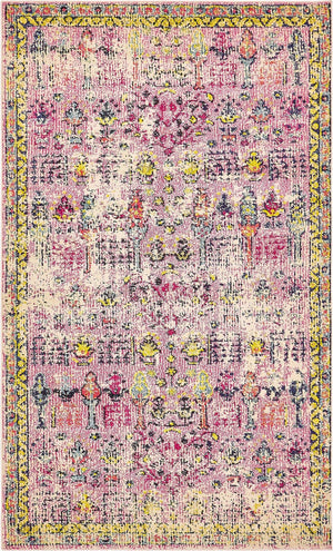 Pink 5' x 8' Monterey Rectangle Area Rug 100% Polypropylene Colorful Easy Clean Traditional Carpet for Living Room, Bedrooms, Dining, Kitchen for Sale at Rug Engine