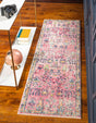 Pink 2' x 6' 9 Monterey Runner Area Rug 100% Polypropylene Colorful Easy Clean Traditional Carpet for Living Room, Bedrooms, Dining, Kitchen for Sale at Rug Engine