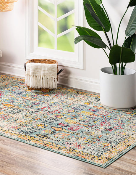 Blue 9' x 12' 2 Monterey Rectangle Area Rug 100% Polypropylene Colorful Easy Clean Traditional Carpet for Living Room, Bedrooms, Dining, Kitchen for Sale at Rug Engine