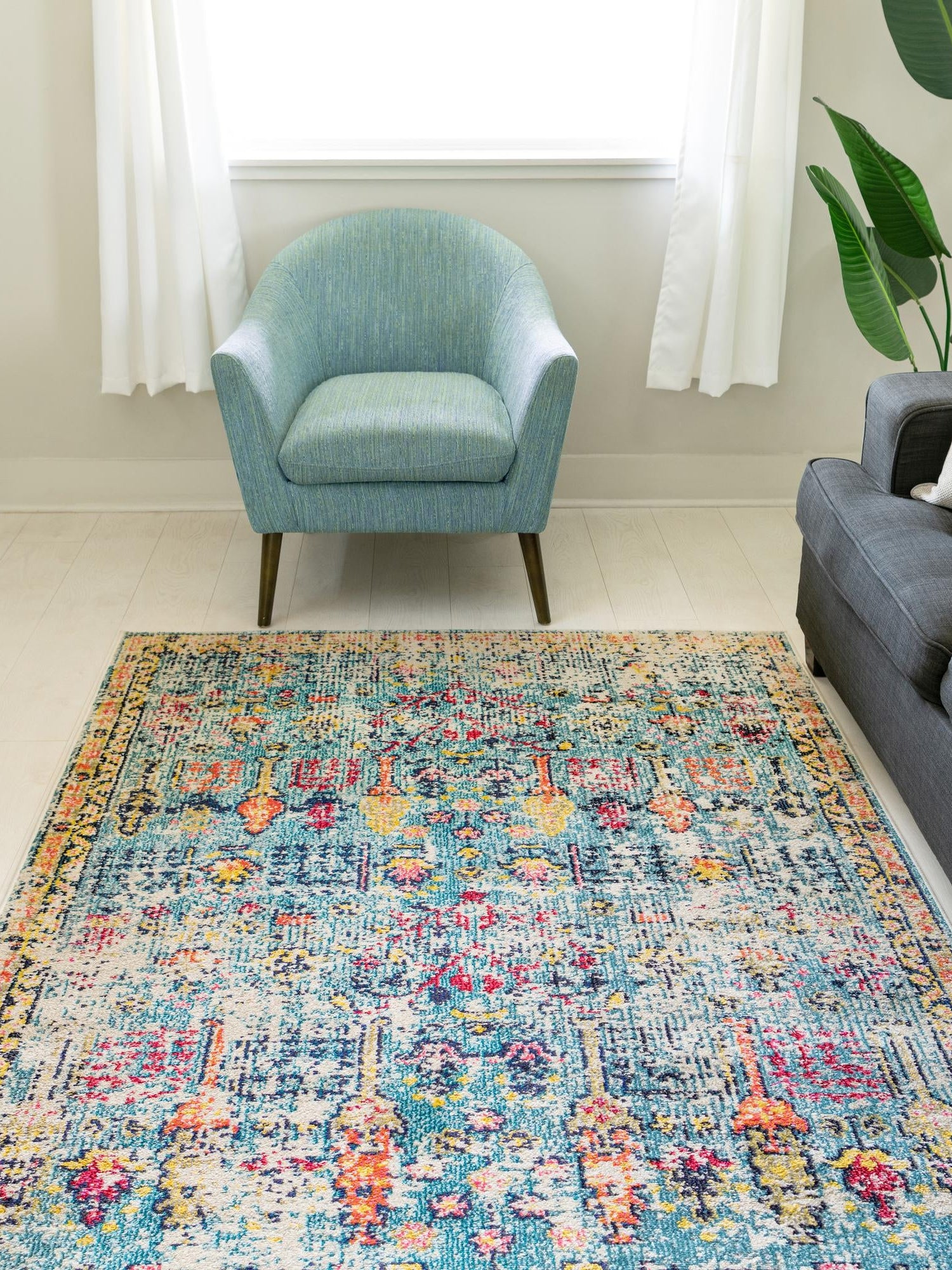 Blue 10' 6 x 16' 5 Monterey Rectangle Area Rug 100% Polypropylene Colorful Easy Clean Traditional Carpet for Living Room, Bedrooms, Dining, Kitchen for Sale at Rug Engine