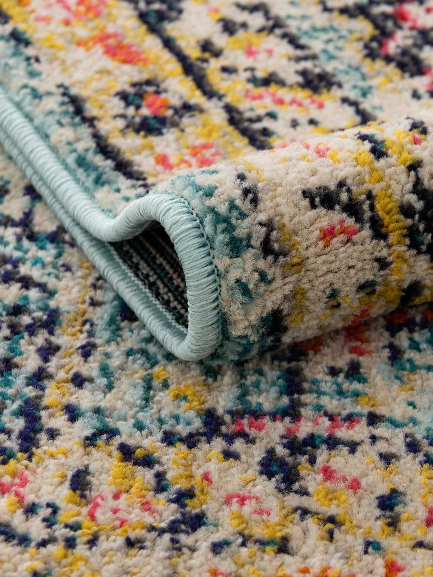 Blue 8' x 10' Monterey Rectangle Area Rug 100% Polypropylene Colorful Easy Clean Traditional Carpet for Living Room, Bedrooms, Dining, Kitchen for Sale at Rug Engine