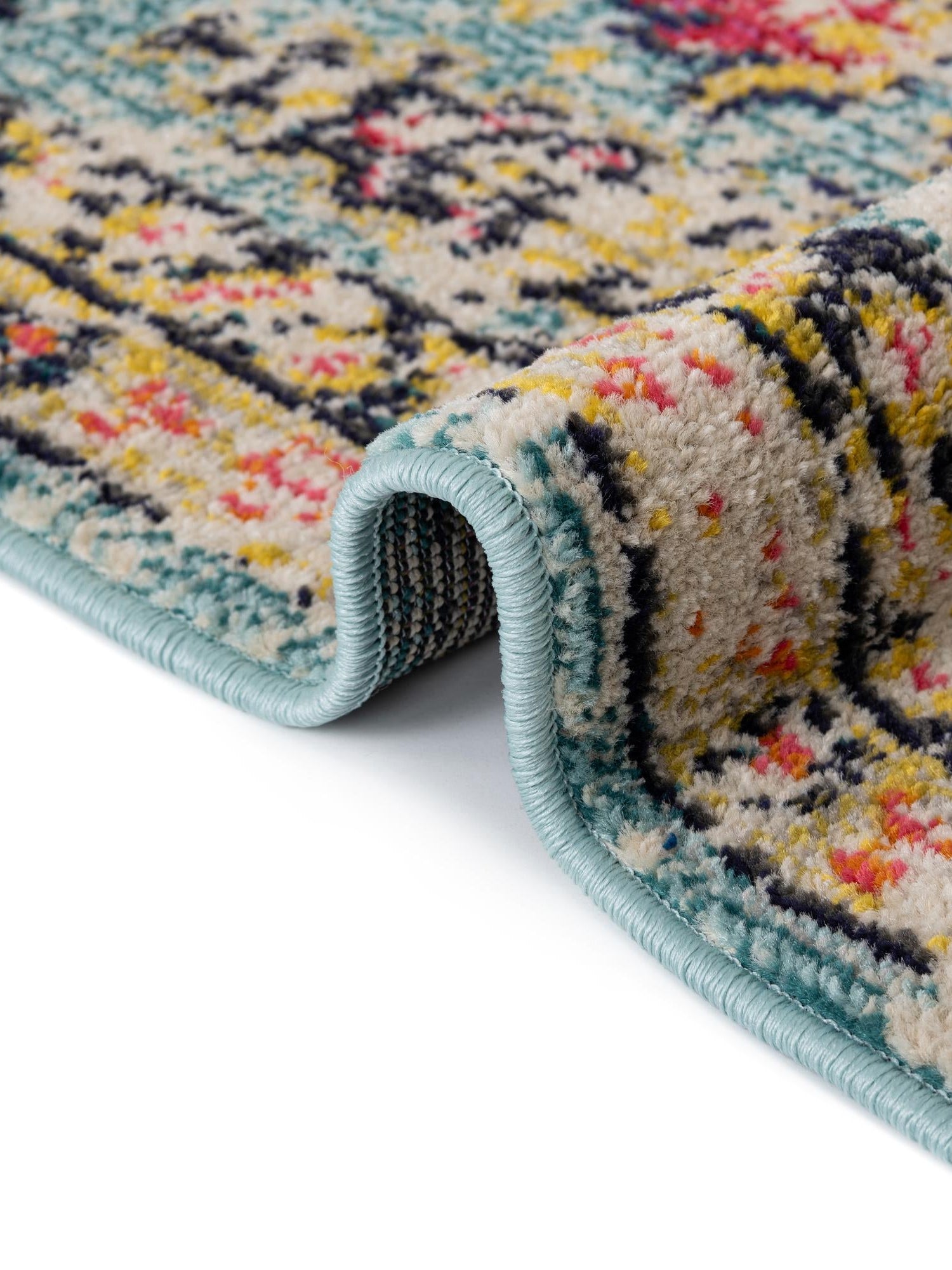 Blue 5' 1 x 8' Monterey Rectangle Area Rug 100% Polypropylene Colorful Easy Clean Traditional Carpet for Living Room, Bedrooms, Dining, Kitchen for Sale at Rug Engine