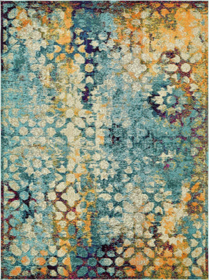 Blue 9' x 12' 2 Vita Rectangle Area Rug