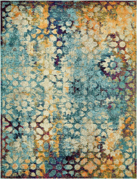 Blue 8' x 10' Vita Rectangle Area Rug