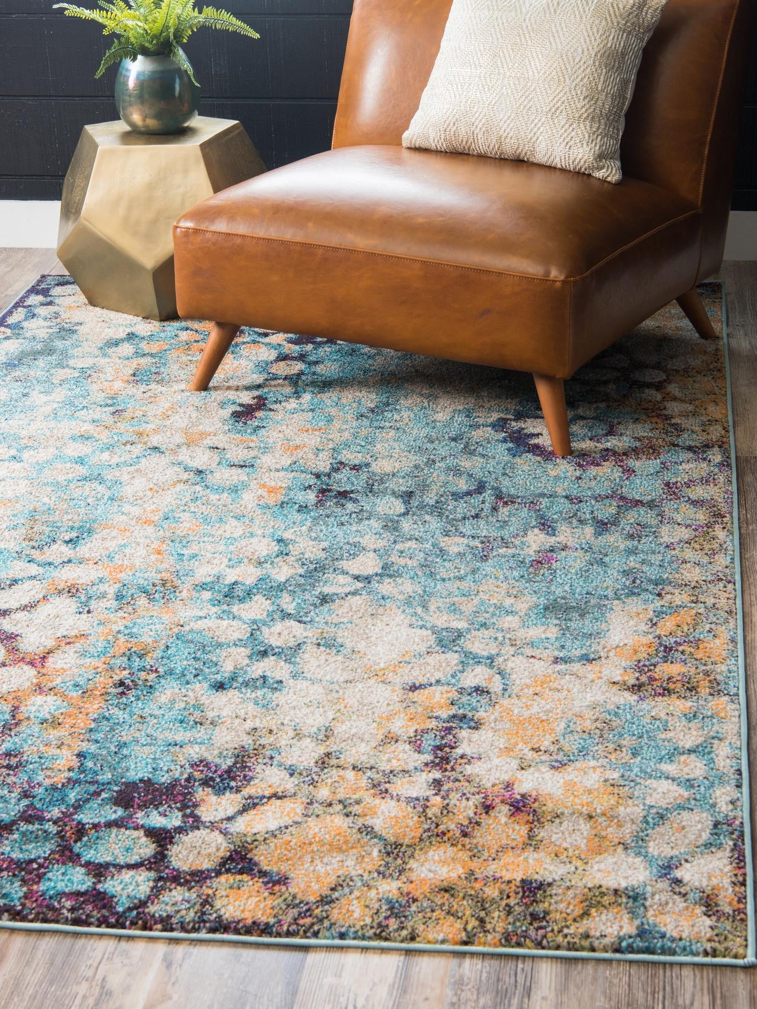 Blue 9' 10 x 13' 1 Vita Rectangle Area Rug