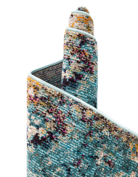 Blue 2' 2 x 3' 1 Vita Rectangle Area Rug Colorful Vivid Vintage Style Modern Indoor Easy Clean Durable Carpet Mat for Home Interior Design for Sale at Rug Engine