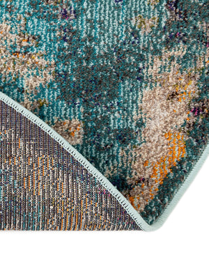 Blue 8' x 8' Vita Round Area Rug