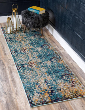 Blue 2' x 6' 9 Vita Runner Area Rug
