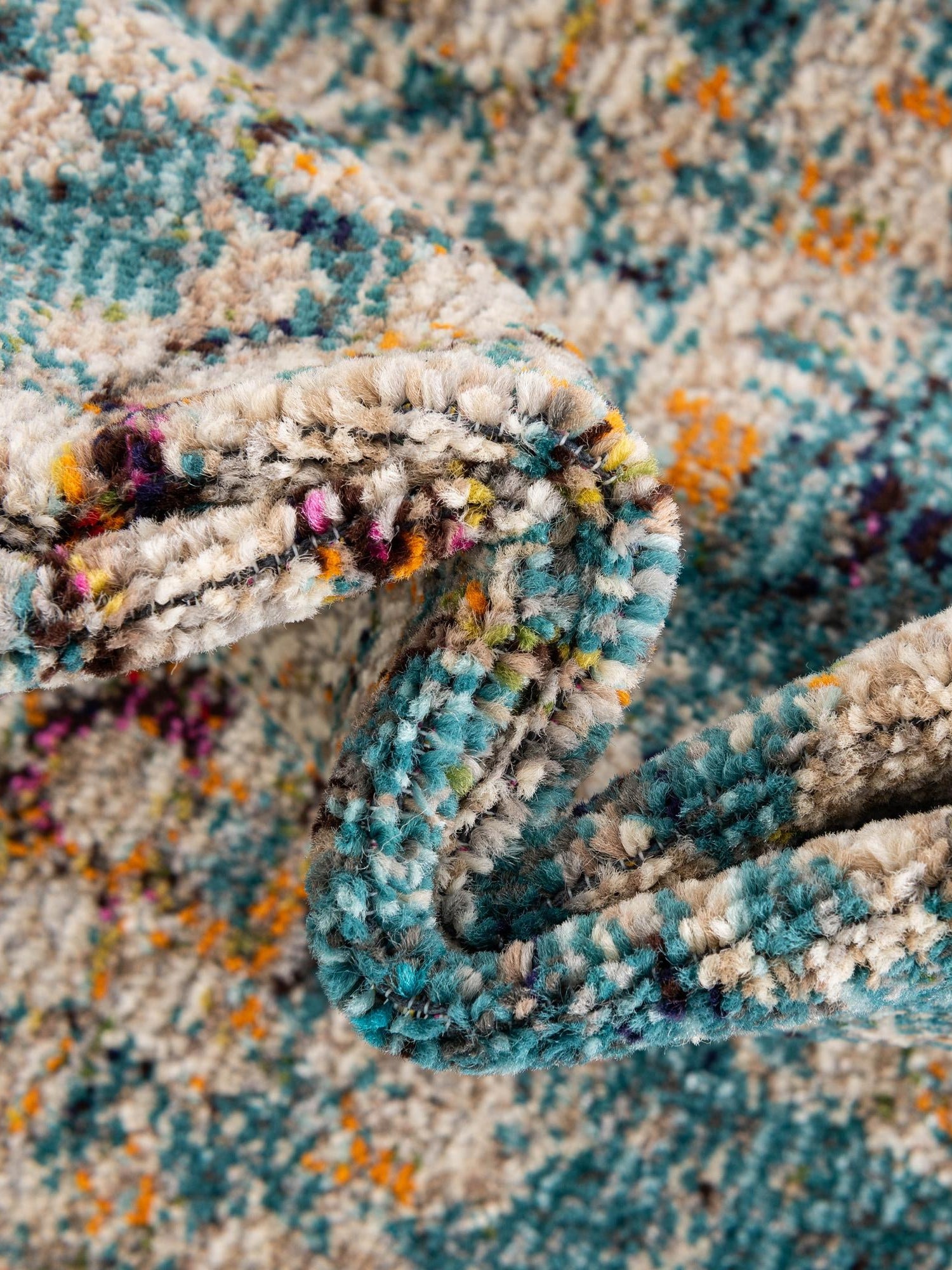 Blue 2' 7 x 10' Vita Runner Area Rug