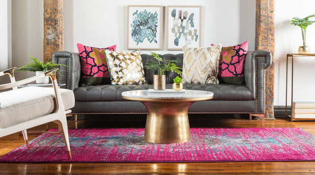 Pink 10' 6 x 16' 5 Vita Rectangle Area Rug