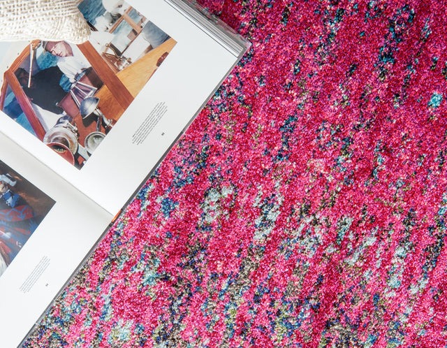 Pink 8' x 8' Vita Round Area Rug