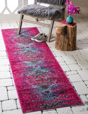 Pink 3' x 10' Vita Runner Area Rug