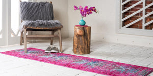 Pink 3' x 10' Vita Runner Area Rug