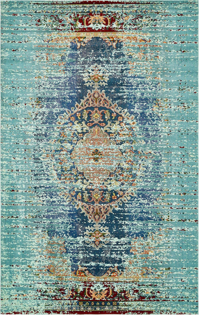 Turquoise 10' 6 x 16' 5 Vita Rectangle Area Rug