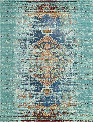 Turquoise 8' x 10' Vita Rectangle Area Rug