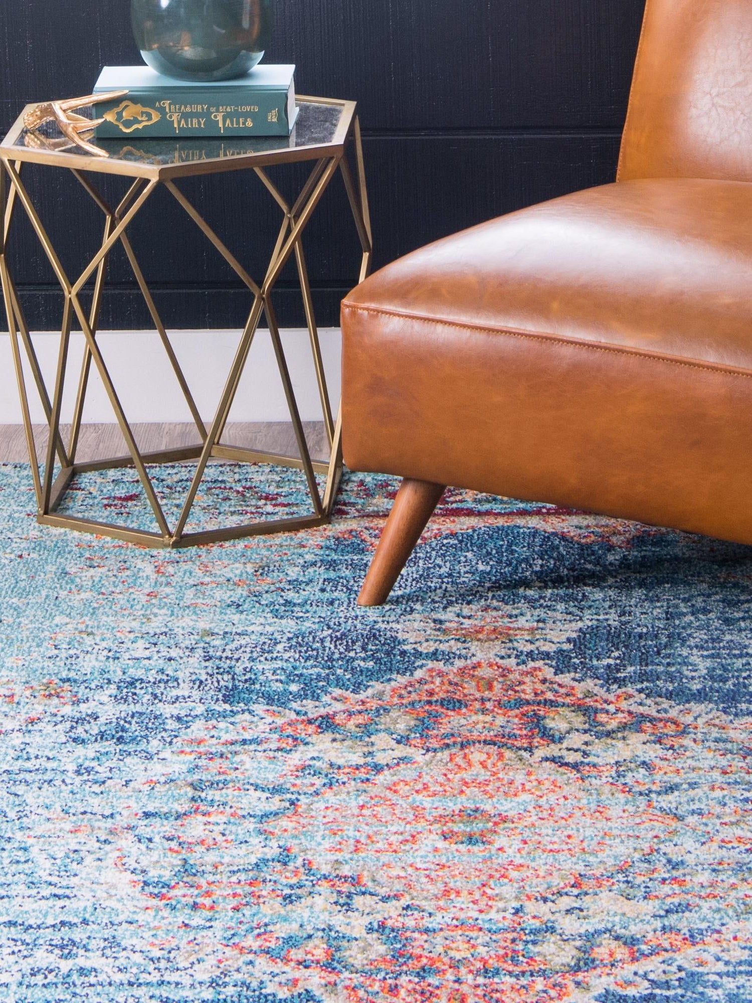 Turquoise 10' 6 x 16' 5 Vita Rectangle Area Rug