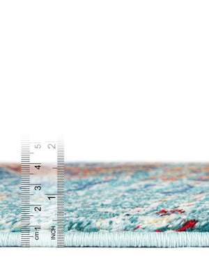 Turquoise 6' 1 x 9' Vita Rectangle Area Rug