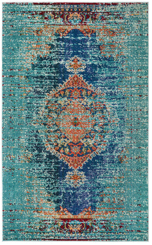 Turquoise 5' 1 x 8' Vita Rectangle Area Rug