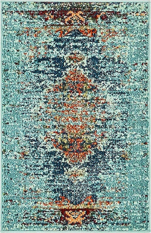 Turquoise 2' 2 x 3' 1 Vita Rectangle Area Rug