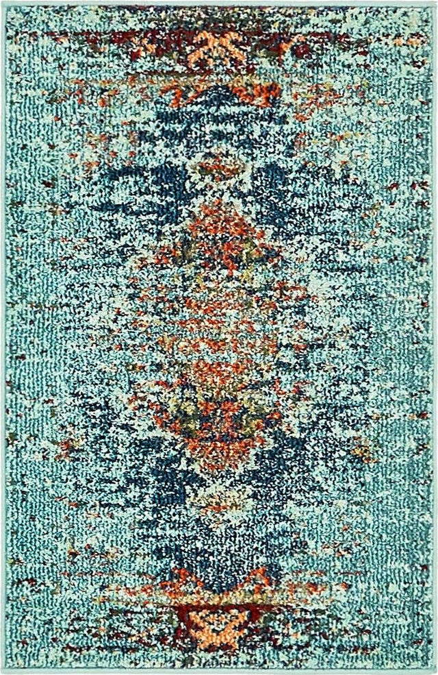 Turquoise 2' 2 x 3' 1 Vita Rectangle Area Rug