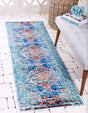 Turquoise 2' 7 x 10' Vita Runner Area Rug