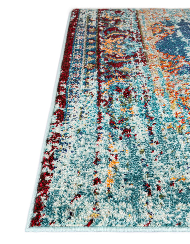 Turquoise 2' 7 x 10' Vita Runner Area Rug