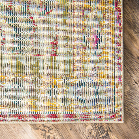 Multicolor 2' 2 x 3' 1 Vita Rectangle Area Rug Colorful Vivid Vintage Style Modern Indoor Easy Clean Durable Carpet Mat for Home Interior Design for Sale at Rug Engine
