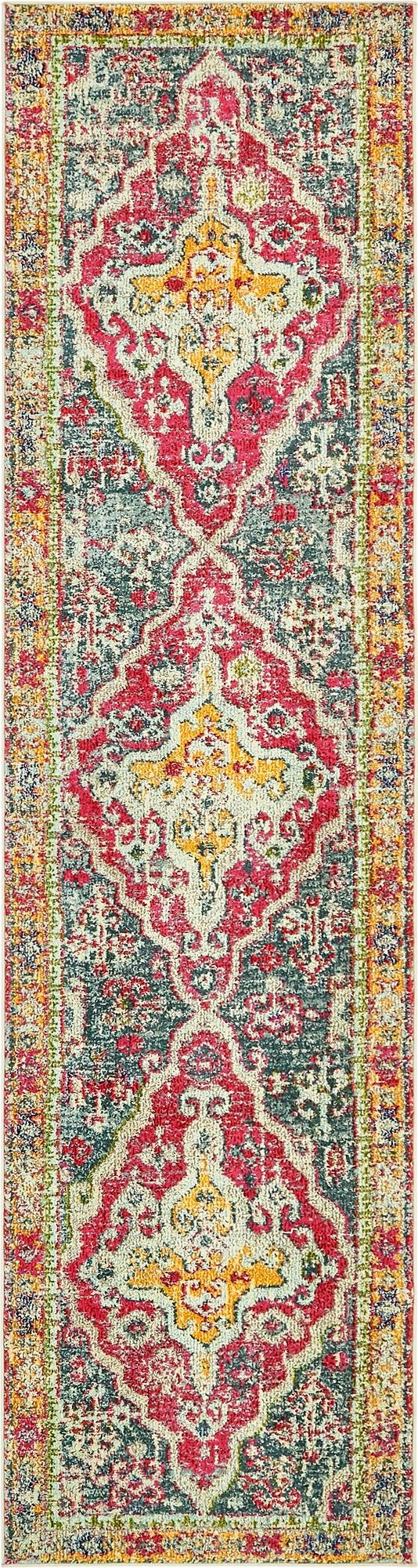 Multicolor 3' x 10' Vita Runner Area Rug