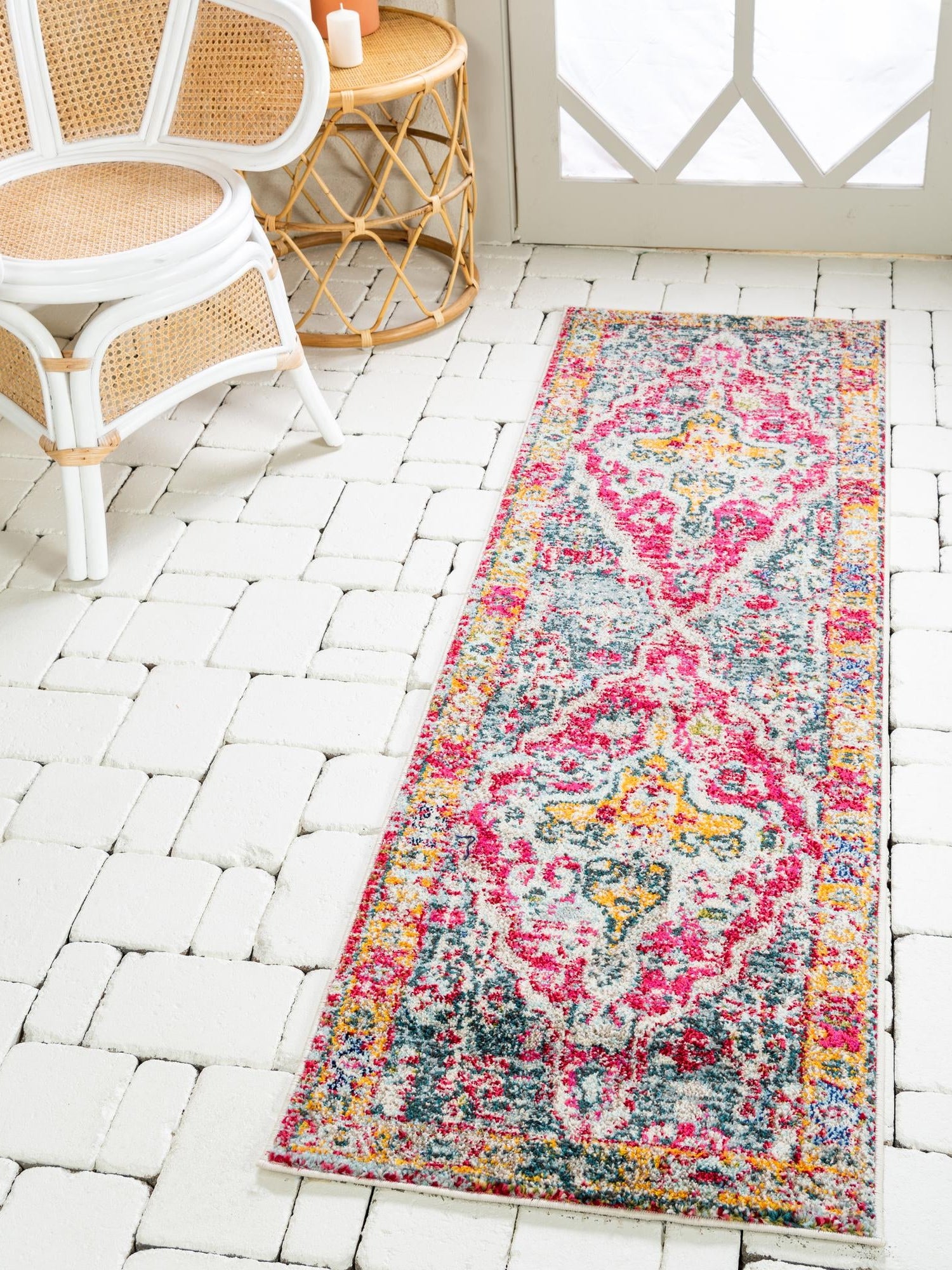 Multicolor 3' x 10' Vita Runner Area Rug