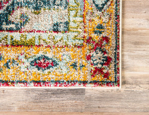 Multicolor 3' x 10' Vita Runner Area Rug